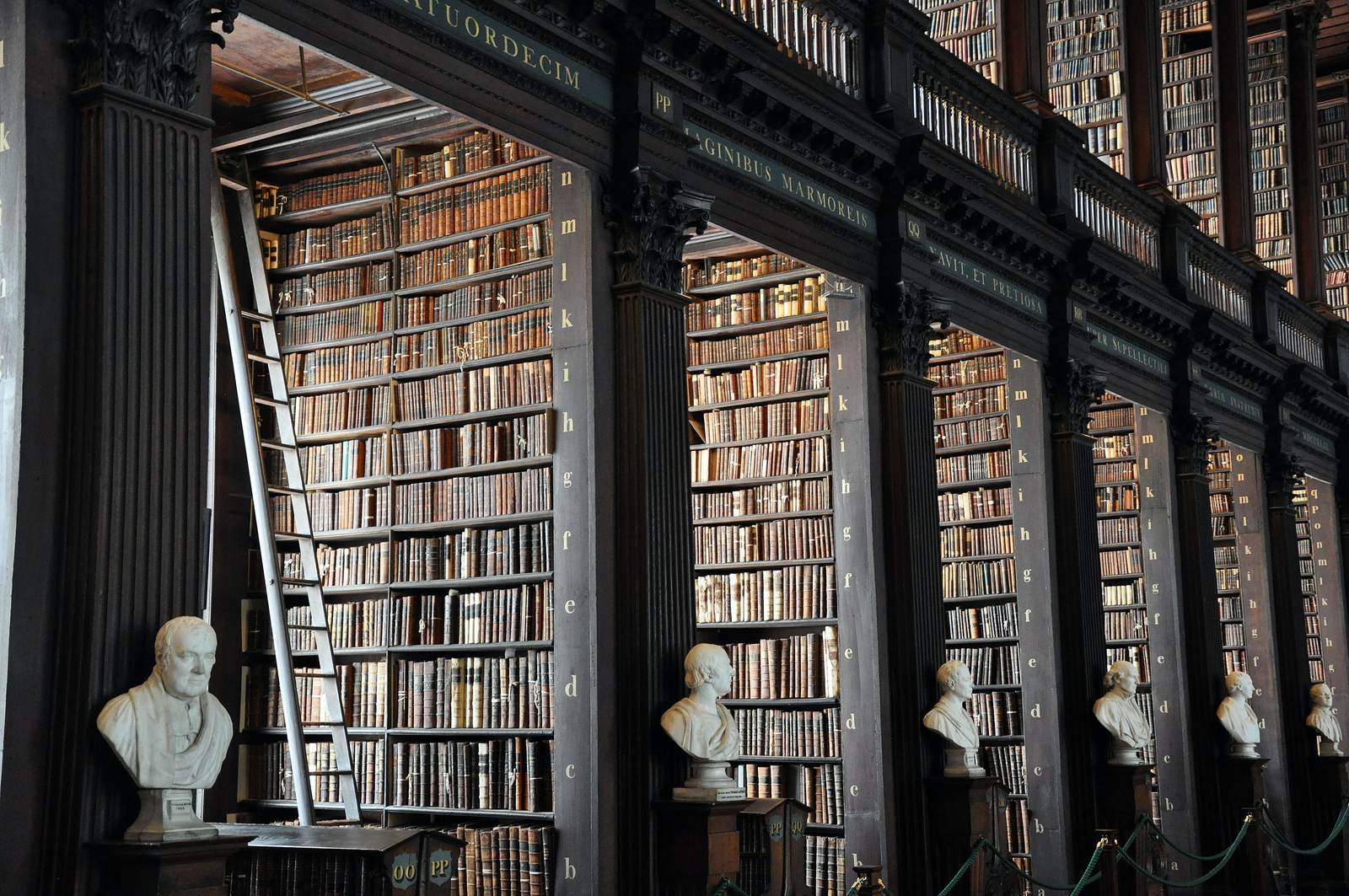 Bound legal volumes on a library shelf